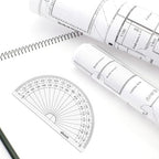 eBoot 28 Pack Clear 180 Degree Plastic Protractors - Image 6