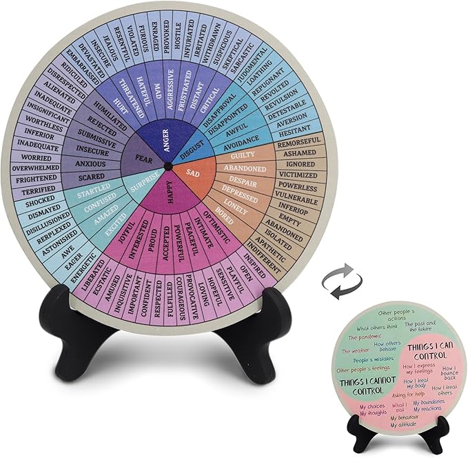 Feelings Wheel, Double-Sided Emotion Wheel by Ainrvteers