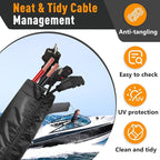 48 Inch Zippered Rigging Sleeve | Heavy Duty 600D Waterproof Marine Cable - Image 6