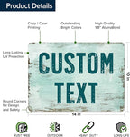 Custom Sign, Custom Street Sign, 11 Font Colors, 13 Font Styles, 4 Hole Options - Image 6