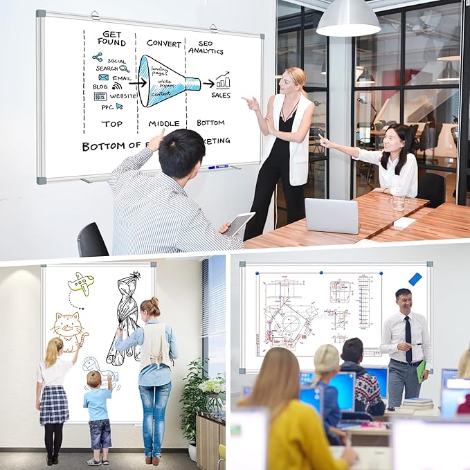 H-Qprobd Large White Board Dry Erase Board - Image 7