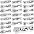 Aemygo 24 Pcs Metal Reserved Table Signs, Double Sided Tent Guest Reservation by Aemygo