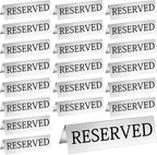 Aemygo 24 Pcs Metal Reserved Table Signs, Double Sided Tent Guest Reservation by Aemygo