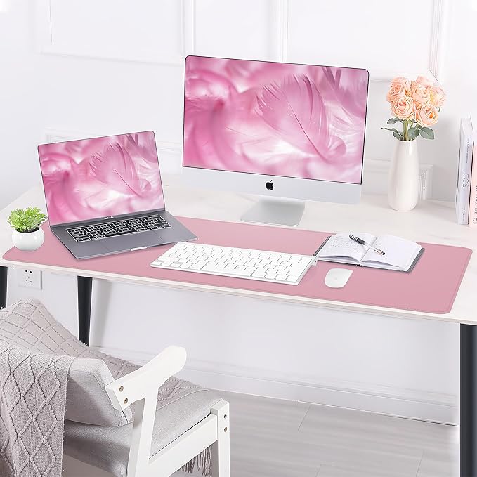 Leather Desk pad Protector, Large Desk mat - Image 6