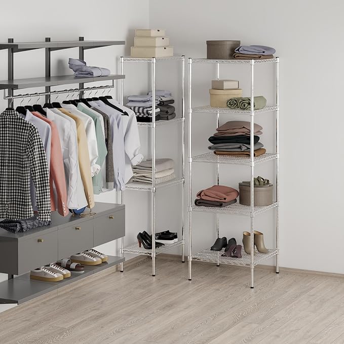 Regal Altair 24" Deep x 24" Wide x 74" Height Wire Shelving Kit | 5-Tier | NSF - Image 7