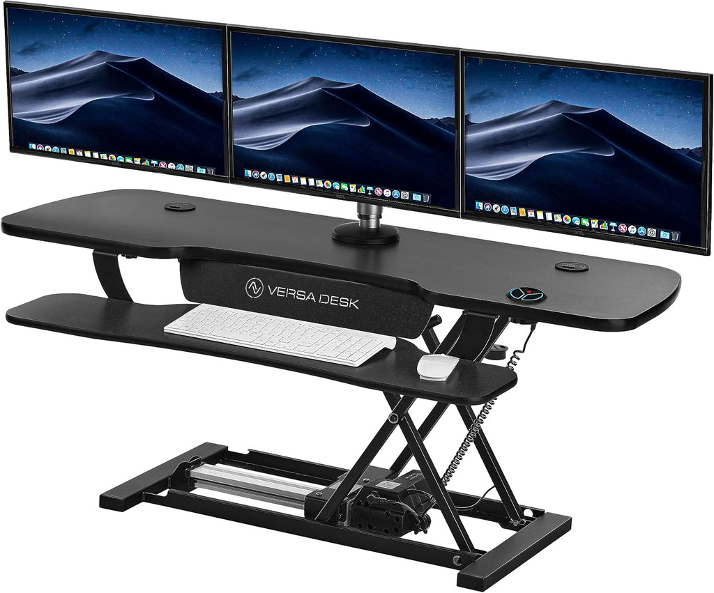 VERSADESK® PowerPro™ 48” x 24” Extra Wide Electric Sit-to-Stand Desk Converter