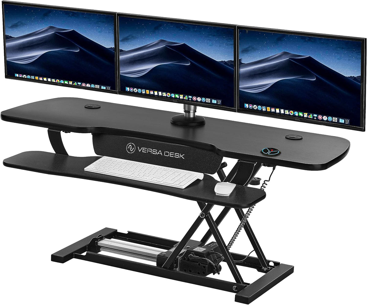 VERSADESK® PowerPro™ 48” x 24” Extra Wide Electric Sit-to-Stand Desk Converter