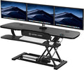 VERSADESK® PowerPro™ 48” x 24” Extra Wide Electric Sit-to-Stand Desk Converter by VERSADESK