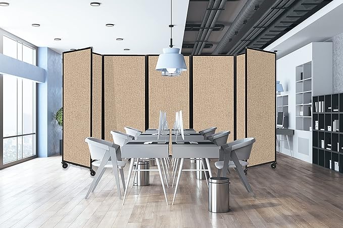 Versare Room Divider 360 Portable Wall Partition | Folding Panels | Large - Image 6