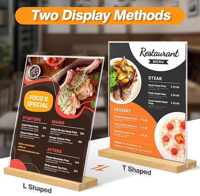 8.5 x 11 Acrylic Sign Holder - Image 3