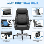 colamy office ergonomic desk high back executive chair, side view