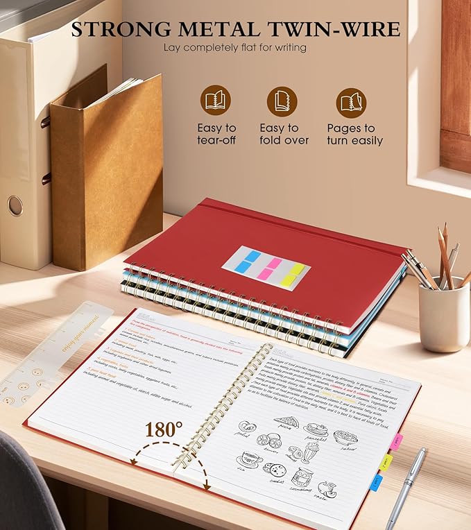 Spiral Notebook Journal 8.5” x 11”, A4 Large Notebooks - Image 6