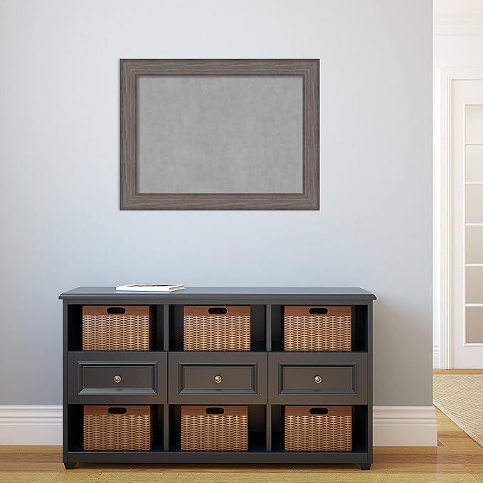 Amanti Art Grey Framed Magnetic Board 25x33 Medium Vision Board - Image 5