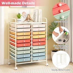 Happygrill 20-Drawer Organizer Cart Tools, Mobile Utility Storage Cart - Image 4