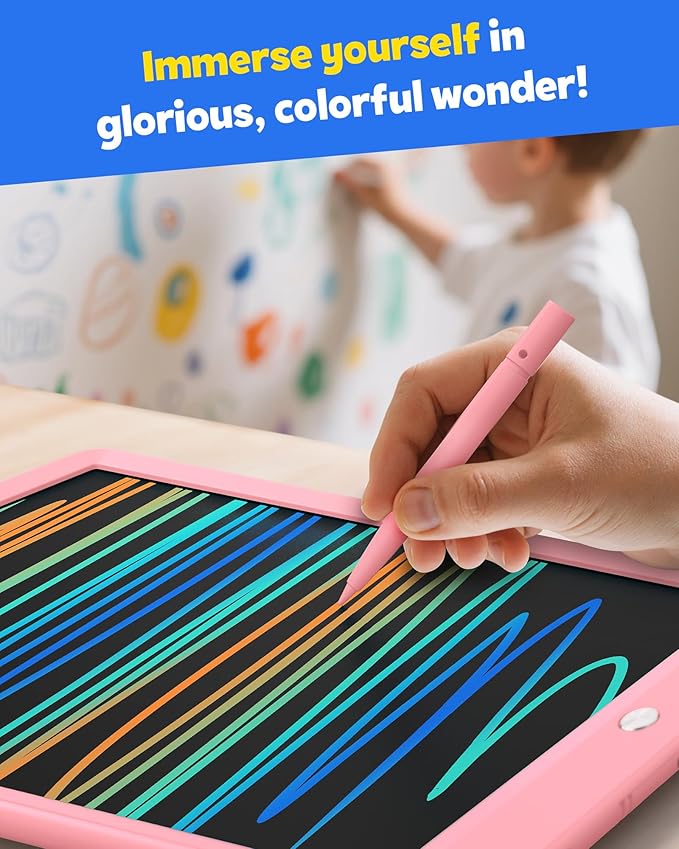 TEKFUN LCD Writing Tablet for Kids, 10-inch Coloring Drawing Pad, Mess Free - Image 5