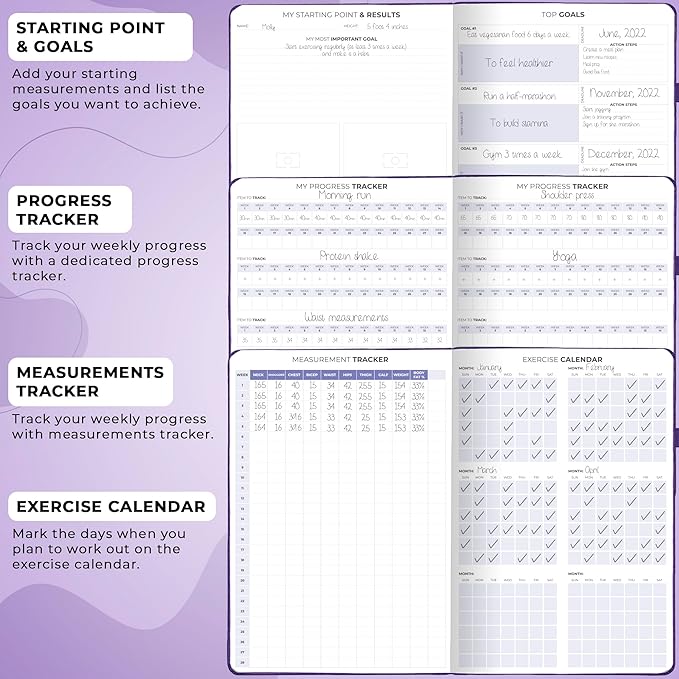 Clever Fox Fitness & Food Journal PRO – Daily Workout & Meal Planner - Image 5