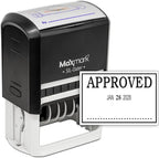 MaxMark Large Self-Inking Rubber Date Office Stamp by Maxmark