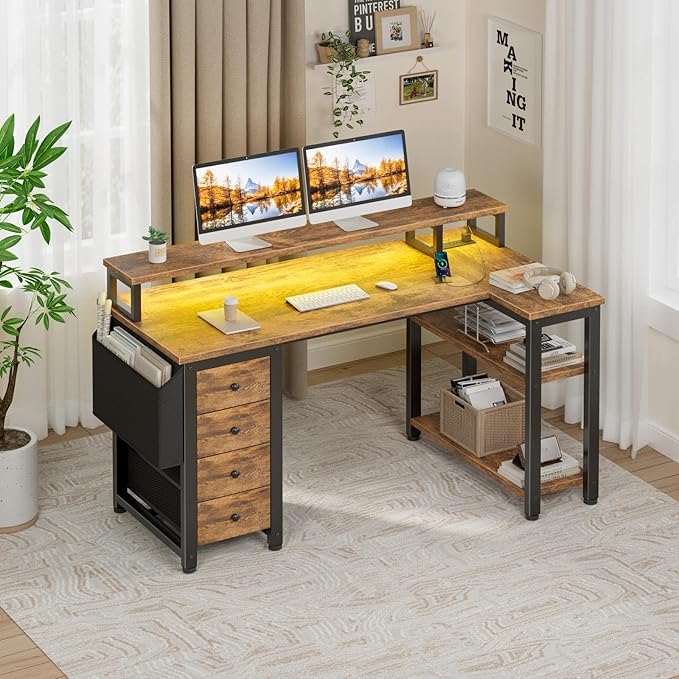 Lufeiya L Shaped Gaming Desk - Image 2