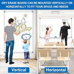 H-Qprobd 6'x4' Large Magnetic White Board Dry Erase Whiteboard - Image 6