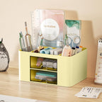 Marbrasse Pen Organizer with 2 Drawer, Desk Organizers and Accessories with 5 - Image 2