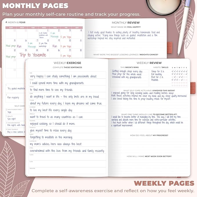 Clever Fox Self-Care Journal – Wellness & Daily Reflection Notebook – Mental - Image 3