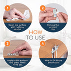 GLUIT Adhesive Desktop Cable Organizer Versatile Cord Holders Wire Clips and - Image 7