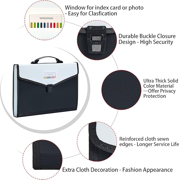 Legal Size 13-Pockets Expanding File Folder - Image 3