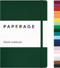 PAPERAGE Blank Journal Notebook, 160 Pages, Medium 5.6 in x 8 in by PAPERAGE