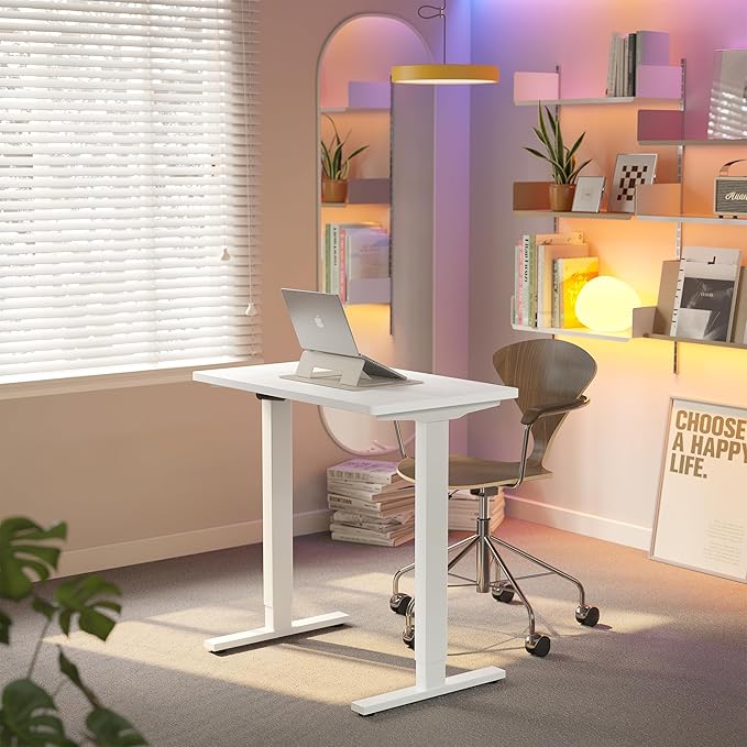 HUANUO 32" Small Electric Standing Desk Adjustable Height, 4 Memory Height - Image 2