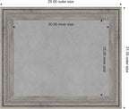 Amanti Art Grey Framed Magnetic Board 21x25 Small Vision Board - Image 3