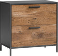 File with Design, Brown