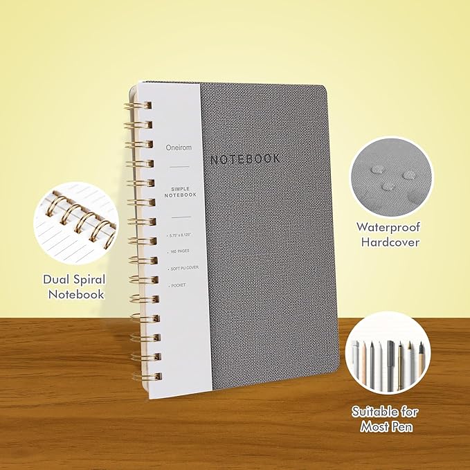 Spiral Notebook-5.75" x 8.125" College Ruled Journal - Image 3
