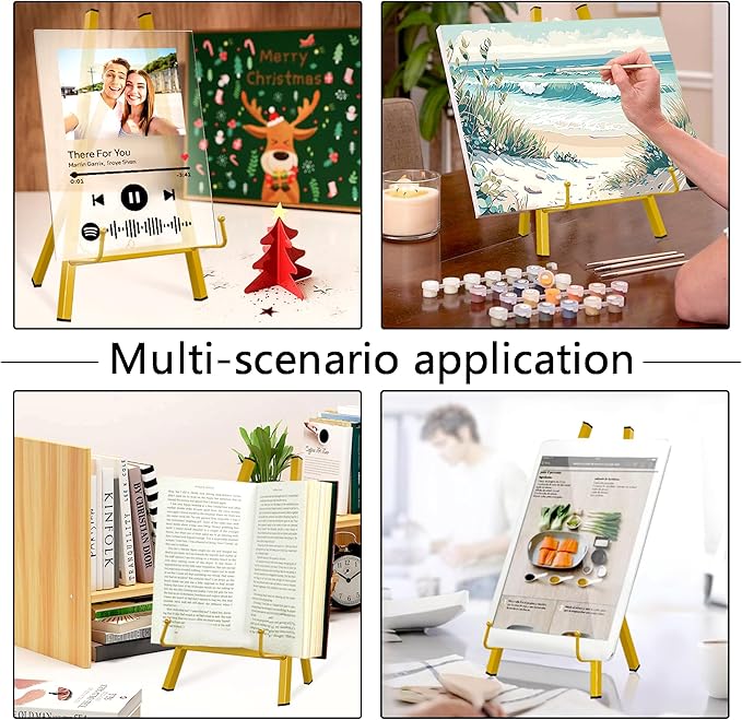 GALAGLAM Table Top Easels for Display, Metal Small Easel Stand for Display - Image 7