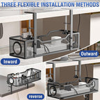 Under Desk Cable Management Tray, GZOKMOG Cord Management - Image 5