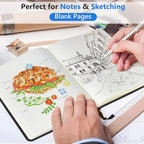 PERCUN Blank Journal Ntebook for Men & Women, 160 Pages Blank Journals for - Image 3