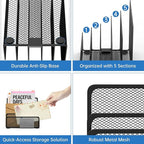 ReePlan Mail Organizer with 5 Slot, Metal Mail Holder - Image 6