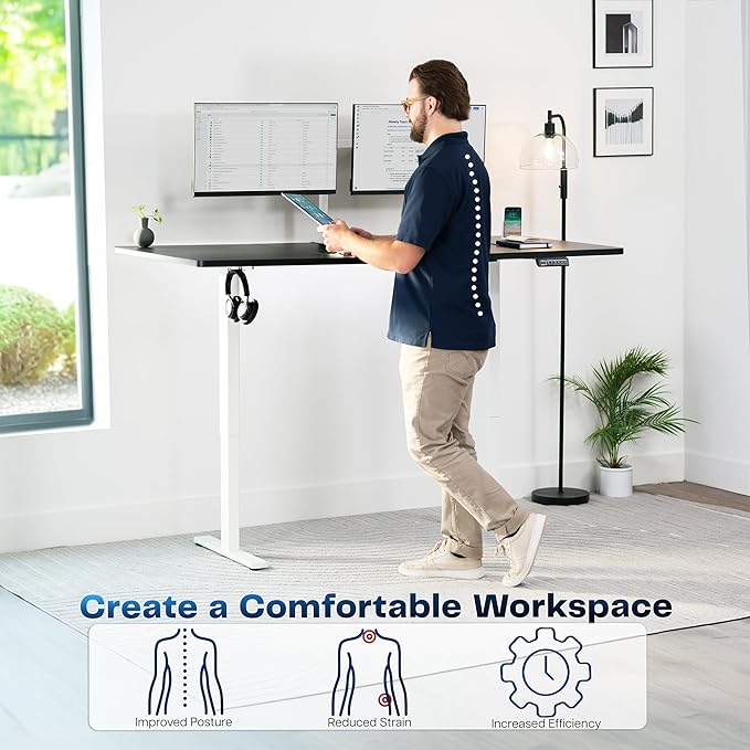 VIVO Electric 71 x 36 in Standing Desk, Memory Height Adjustment, 1B Series - Image 4