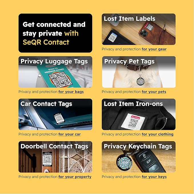 Lost Item QR Code Stickers | Customizable QR Code Labels - Image 8