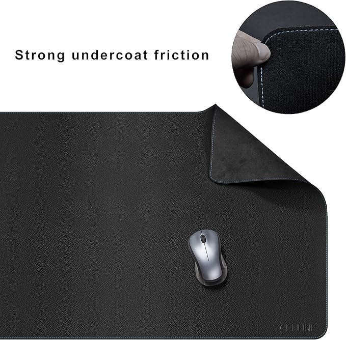 CENNBIE Leather Desk Mat, 59” x 23.6” Extra Large Desk Pad Blotter Protector - Image 4