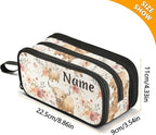 BOENLE Custom Cute Highland Cows Flowers Pencil Case Box Boys Girls - Image 4