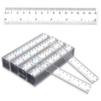 150 Pcs 6 Inch Ruler Clear Plastic Rulers Bulk by DIVINA+VITAE