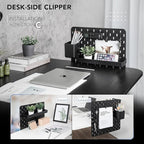 EHO Clamp-On Desk Pegboard, 13.5 x 14 inch Privacy Divider, Desk Partition Panel - Image 7