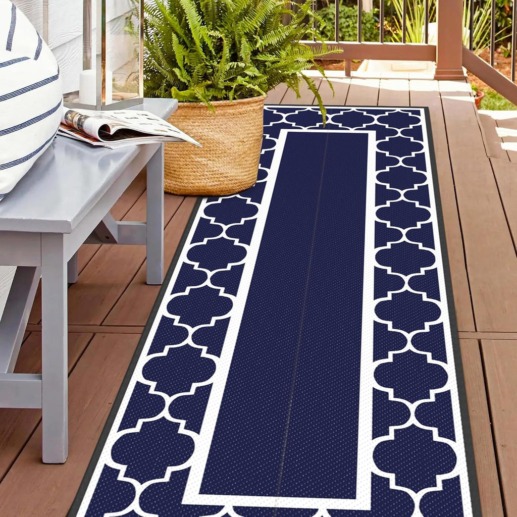 genimo outdoor rug, waterproof plastic runner rugs, 2.5'x8', main product view