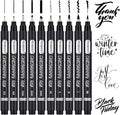 PANDAFLY Calligraphy Pen, 10 Size Calligraphy Pens by PANDAFLYArtSupplies