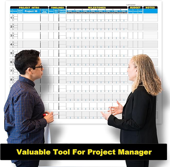 Large Project Management Vision Board, Laminated Wall Planner - Image 7