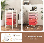 RELAX4LIFE 6-Drawer Rolling Storage Cart - Image 5