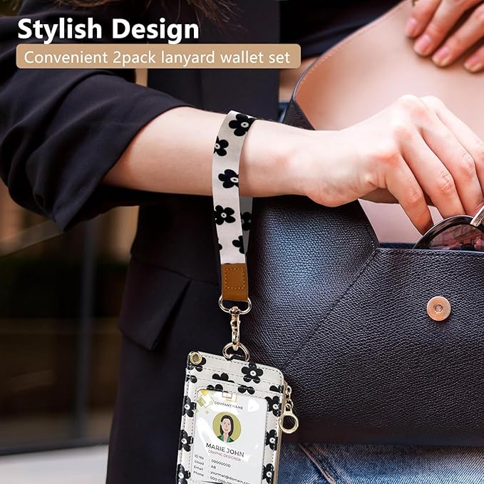 2-in-1 ID Badge Holder & Lanyard Wallet - Image 4