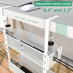 Multi-Model Under Desk Cable Management Tray 2 Packs Metal Under Desk Wire - Image 6