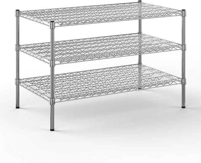 Regal Altair 24" Deep x 42" Wide x 27" Height Wire Shelving Kit | 3-Tier | NSF by Regal+Altair