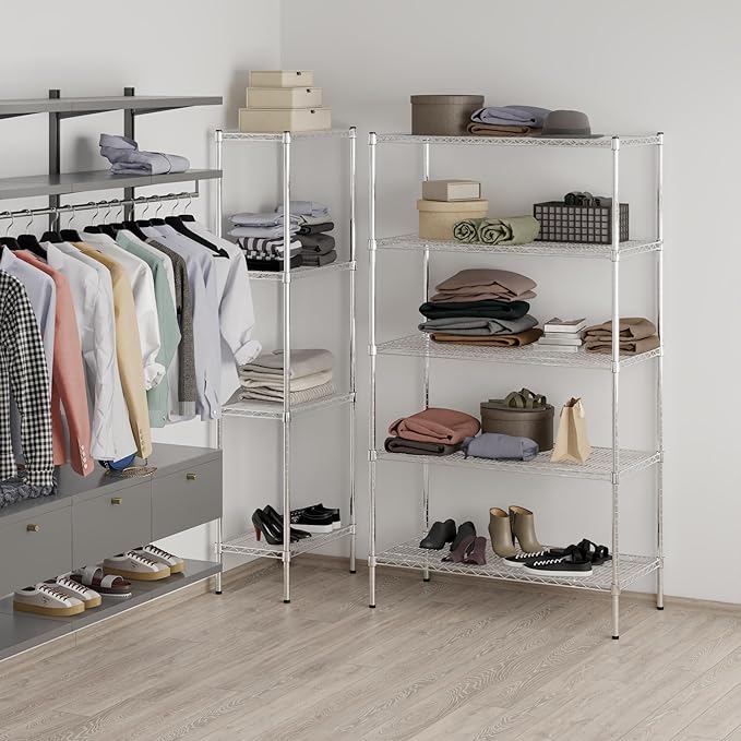 Regal Altair 21" Deep x 42" Wide x 74" Height Wire Shelving Kit | 5-Tier | NSF - Image 6